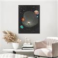 Picture of Abstract Space Poster _GroupedProduct_Rectangle_Portrait_Canvas_Framed_