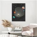 Picture of Abstract Space Poster _GroupedProduct_Rectangle_Portrait_Canvas_Framed_