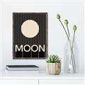 Picture of Moon Typography Poster _GroupedProduct_Rectangle_Portrait_Canvas_Framed_