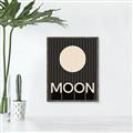 Picture of Moon Typography Poster _GroupedProduct_Rectangle_Portrait_Canvas_Framed_