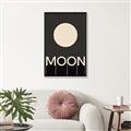 Picture of Moon Typography Poster _GroupedProduct_Rectangle_Portrait_Canvas_Framed_