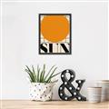 Picture of Sun Typography Poster _GroupedProduct_Rectangle_Portrait_Canvas_Framed_