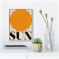 Picture of Sun Typography Poster _GroupedProduct_Rectangle_Portrait_Canvas_Framed_