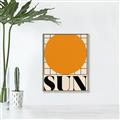 Picture of Sun Typography Poster _GroupedProduct_Rectangle_Portrait_Canvas_Framed_