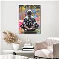 Picture of Retro Spaceman Poster _GroupedProduct_Rectangle_Portrait_Canvas_Framed_