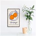 Picture of Food Art - Oranges Valencia Fruit Market _GroupedProduct_Rectangle_Portrait_Canvas_Framed_