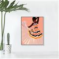 Picture of Dancer & Flourish Poster _GroupedProduct_Rectangle_Portrait_Canvas_Framed_