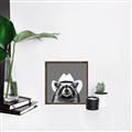 Picture of Wyatt The Cowboy Raccoon _GroupedProduct_Square_Canvas_Framed_
