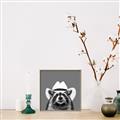 Picture of Wyatt The Cowboy Raccoon _GroupedProduct_Square_Canvas_Framed_