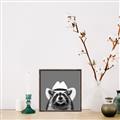 Picture of Wyatt The Cowboy Raccoon _GroupedProduct_Square_Canvas_Framed_