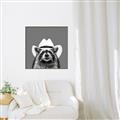 Picture of Wyatt The Cowboy Raccoon _GroupedProduct_Square_Canvas_Framed_