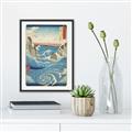 Picture of Awa Province Naruto Whirlpools _GroupedProduct_Rectangle_Portrait_Canvas_Framed_