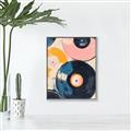 Picture of Retro Vinyl Records Poster _GroupedProduct_Rectangle_Portrait_Canvas_Framed_