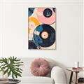 Picture of Retro Vinyl Records Poster _GroupedProduct_Rectangle_Portrait_Canvas_Framed_