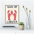 Picture of You are My Lobster Poster _GroupedProduct_Rectangle_Portrait_Canvas_Framed_
