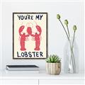 Picture of You are My Lobster Poster _GroupedProduct_Rectangle_Portrait_Canvas_Framed_
