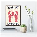 Picture of You are My Lobster Poster _GroupedProduct_Rectangle_Portrait_Canvas_Framed_