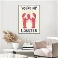 Picture of You are My Lobster Poster _GroupedProduct_Rectangle_Portrait_Canvas_Framed_