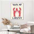 Picture of You are My Lobster Poster _GroupedProduct_Rectangle_Portrait_Canvas_Framed_