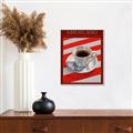 Picture of Americano Coffee _GroupedProduct_Rectangle_Portrait_Canvas_Framed_