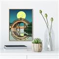 Picture of Japanese Bridge _GroupedProduct_Rectangle_Portrait_Canvas_Framed_