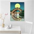 Picture of Japanese Bridge _GroupedProduct_Rectangle_Portrait_Canvas_Framed_