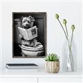 Picture of Potty Pooch _GroupedProduct_Rectangle_Portrait_Canvas_Framed_