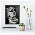 Picture of Potty Pooch _GroupedProduct_Rectangle_Portrait_Canvas_Framed_