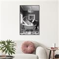 Picture of Joyful Elephant Bath Time _GroupedProduct_Rectangle_Portrait_Canvas_Framed_