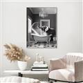 Picture of Joyful Elephant Bath Time _GroupedProduct_Rectangle_Portrait_Canvas_Framed_