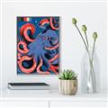 Picture of Tentacle Whirl Poster _GroupedProduct_Rectangle_Portrait_Canvas_Framed_