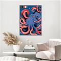 Picture of Tentacle Whirl Poster _GroupedProduct_Rectangle_Portrait_Canvas_Framed_