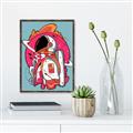 Picture of Space Explorer Poster _GroupedProduct_Rectangle_Portrait_Canvas_Framed_