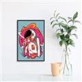 Picture of Space Explorer Poster _GroupedProduct_Rectangle_Portrait_Canvas_Framed_