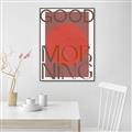 Picture of Good Morning Typography Poster _GroupedProduct_Rectangle_Portrait_Canvas_Framed_