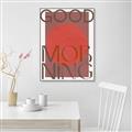 Picture of Good Morning Typography Poster _GroupedProduct_Rectangle_Portrait_Canvas_Framed_