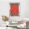 Picture of Good Morning Typography Poster _GroupedProduct_Rectangle_Portrait_Canvas_Framed_