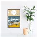 Picture of Summer Vacation Poster _GroupedProduct_Rectangle_Portrait_Canvas_Framed_