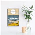 Picture of Summer Vacation Poster _GroupedProduct_Rectangle_Portrait_Canvas_Framed_