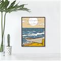 Picture of Summer Vacation Poster _GroupedProduct_Rectangle_Portrait_Canvas_Framed_