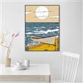 Picture of Summer Vacation Poster _GroupedProduct_Rectangle_Portrait_Canvas_Framed_