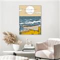 Picture of Summer Vacation Poster _GroupedProduct_Rectangle_Portrait_Canvas_Framed_