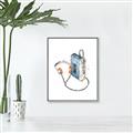 Picture of Retro Walkman Poster _GroupedProduct_Rectangle_Portrait_Canvas_Framed_