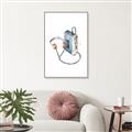 Picture of Retro Walkman Poster _GroupedProduct_Rectangle_Portrait_Canvas_Framed_