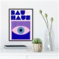 Picture of Bauhaus Eye Poster _GroupedProduct_Rectangle_Portrait_Canvas_Framed_