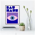 Picture of Bauhaus Eye Poster _GroupedProduct_Rectangle_Portrait_Canvas_Framed_