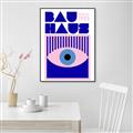 Picture of Bauhaus Eye Poster _GroupedProduct_Rectangle_Portrait_Canvas_Framed_