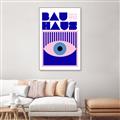 Picture of Bauhaus Eye Poster _GroupedProduct_Rectangle_Portrait_Canvas_Framed_