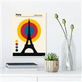 Picture of Retro Eiffel Tower Poster _GroupedProduct_Rectangle_Portrait_Unframed_Print_Only_