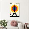 Picture of Retro Eiffel Tower Poster _GroupedProduct_Rectangle_Portrait_Unframed_Print_Only_